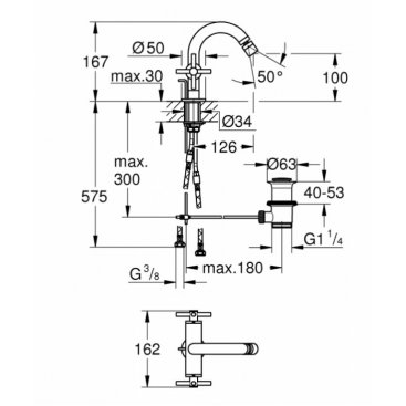 Смеситель для биде Grohe Atrio New 24027003