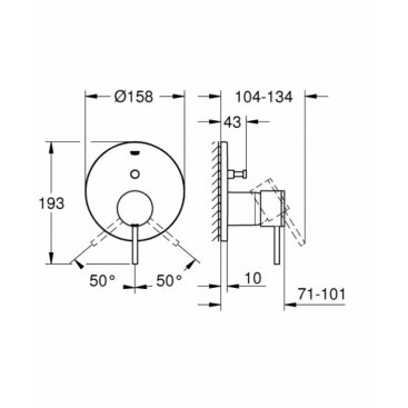 Смеситель для ванны Grohe Atrio New 24066003