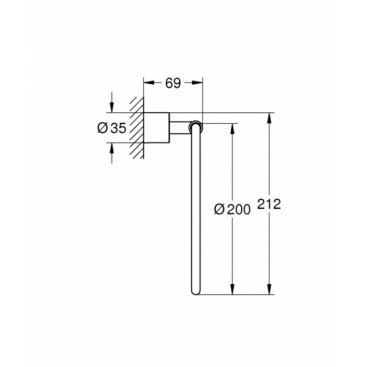 Полотенцедержатель Grohe Atrio New 40307003