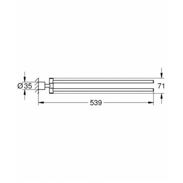 Полотенцедержатель Grohe Atrio New 40308003