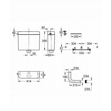 Унитаз Grohe Bau Ceramic 39560000