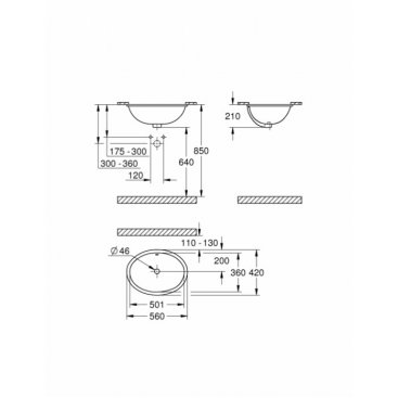 Раковина Grohe Bau Ceramic 39423000