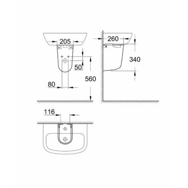 Раковина Grohe Bau Ceramic 39424000