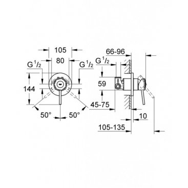 Смеситель для душа Grohe BauClassic 29048000