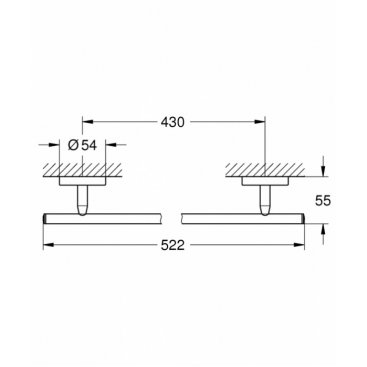 Полотенцедержатель Grohe BauCosmopolitan 40459001