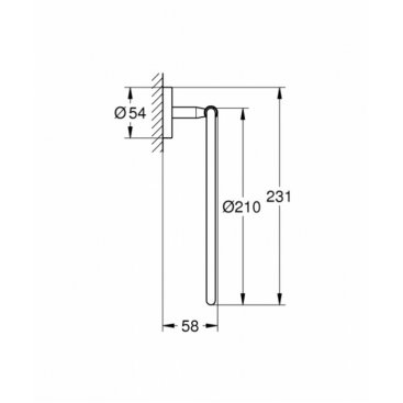 Полотенцедержатель Grohe BauCosmopolitan 40460001