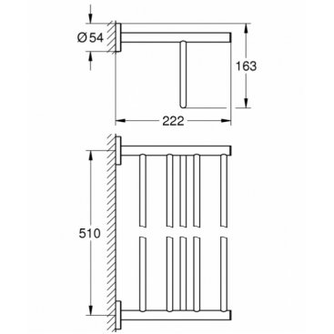 Полка для полотенец Grohe BauCosmopolitan 40462001