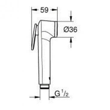 Комплект для гигиенического душа Grohe BauFlow 124900