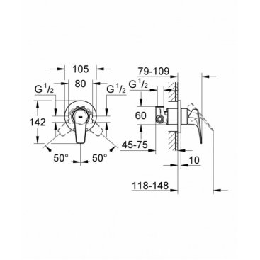 Смеситель для душа Grohe BauFlow 29046000