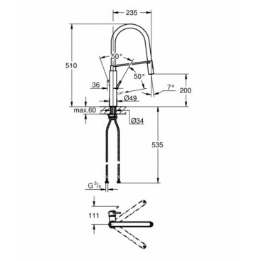 Смеситель для кухни Grohe Concetto New 31491DC0