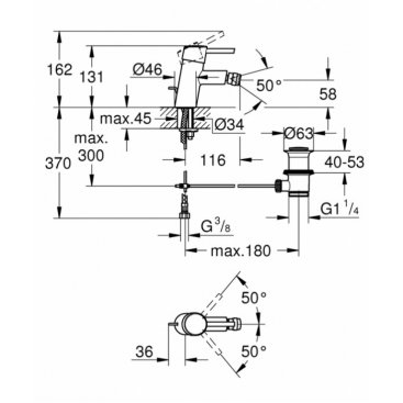 Смеситель для биде Grohe Concetto New 32208001