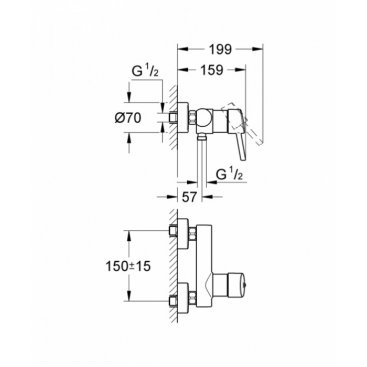 Смеситель для душа Grohe Concetto New 32210001