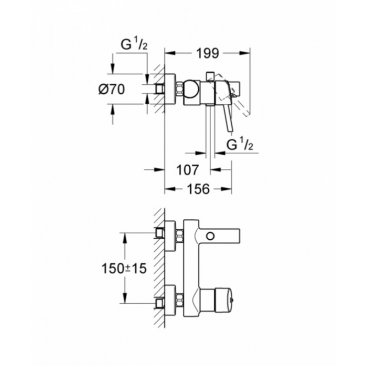 Смеситель для ванны Grohe Concetto New 32211001