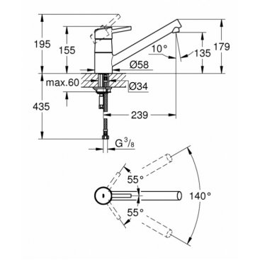 Смеситель для кухни Grohe Concetto New 32659001