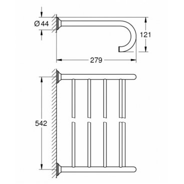 Полка для полотенец Grohe Essentials Authentic