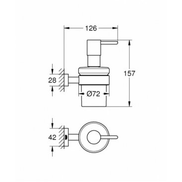 Дозатор мыла Grohe Essentials Cube New