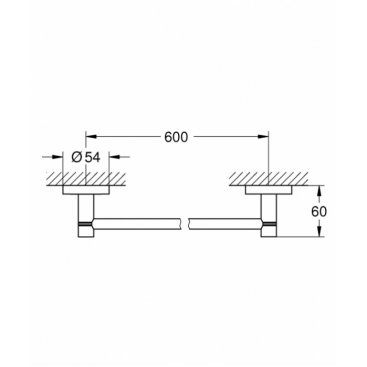 Полотенцедержатель Grohe Essentials New 40366AL1