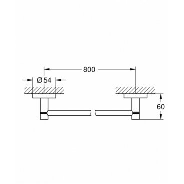 Полотенцедержатель Grohe Essentials New 40386A01