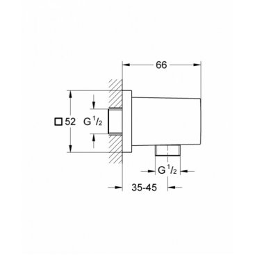 Штуцер Grohe Euphoria Cube 27704000