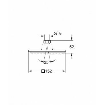 Верхний душ Grohe Euphoria Cube 150 27705000