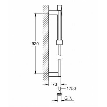 Душевой гарнитур Grohe Euphoria Cube+ Stick 27890000