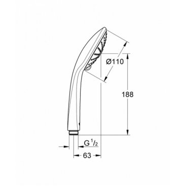 Ручной душ Grohe Euphoria 110 Massage 26513000