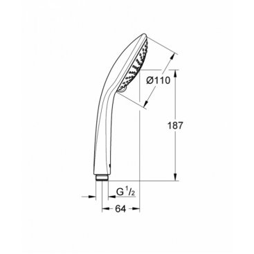 Ручной душ Grohe Euphoria 110 Champagne 27222000