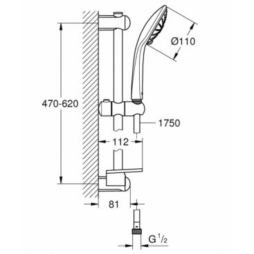 Душевой гарнитур Grohe Euphoria 110 Massage 27243001