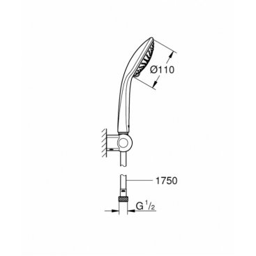 Душевой набор Grohe Euphoria 110 Champagne 27355000