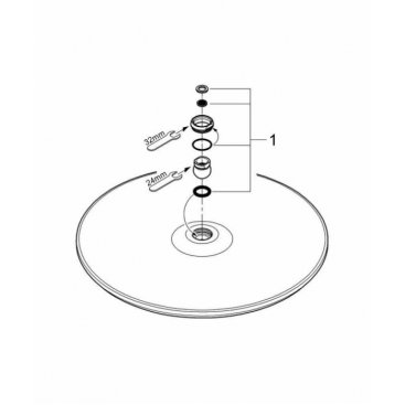 Верхний душ Grohe Rainshower Cosmopolitan 400 28778000