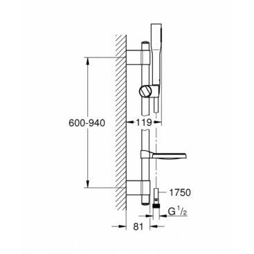 Душевой гарнитур Grohe Euphoria Cosmopolitan Stick 27368000