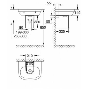 Раковина Grohe Euro Ceramic 39324000