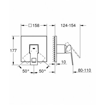 Смеситель для душа Grohe Eurocube 24061000