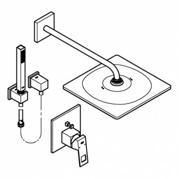 Душевая система Grohe Eurocube 25238000