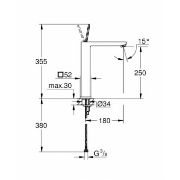 Смеситель для раковины Grohe Eurocube Joy 23661000