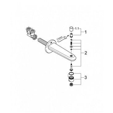 Излив для ванны Grohe Eurodisc Cosmopolitan 13279002