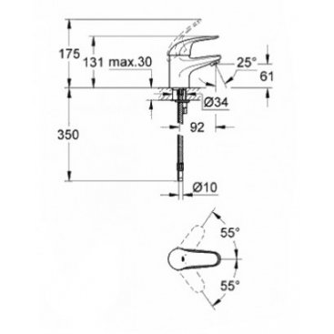 Комплект для ванны Grohe Euroeco 124428