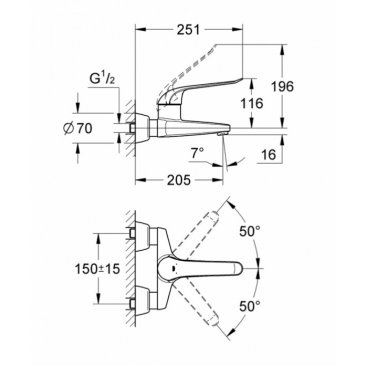 Смеситель для раковины Grohe Euroeco Special 32778000