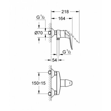 Смеситель для душа Grohe Euroeco Special 32780000