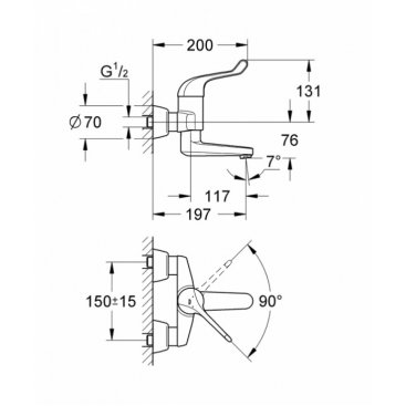 Смеситель для раковины Grohe Euroeco Special 32792000