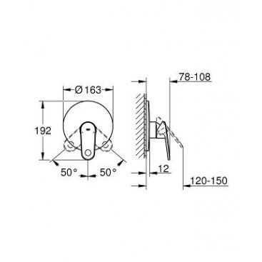 Смеситель для душа Grohe Europlus 19537002