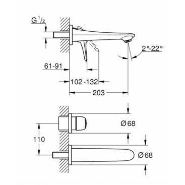 Смеситель для раковины Grohe Eurostyle 19571LS3