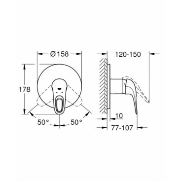 Смеситель для душа Grohe Eurostyle 24048LS3