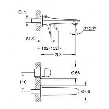 Смеситель для раковины Grohe Eurostyle 29097LS3