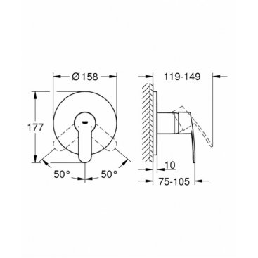 Смеситель для душа Grohe Eurostyle Cosmopolitan 24051002