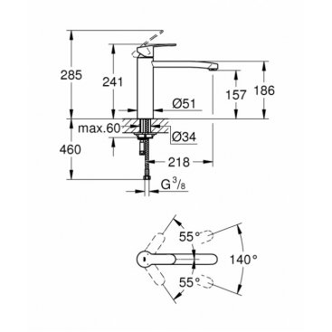 Смеситель для кухни Grohe Eurostyle Cosmopolitan 31124002