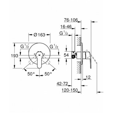 Смеситель для душа Grohe Eurostyle Cosmopolitan 33635002