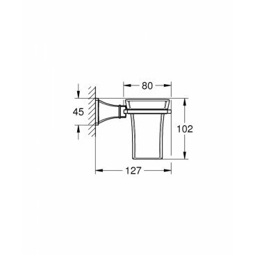 Стакан Grohe Grandera 40626000