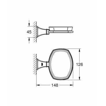 Мыльница Grohe Grandera 40628000