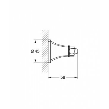 Крючок Grohe Grandera 40631000